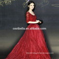 Elegantes wulstiges rotes formales Abschlussball-Ballkleid-Kleid-Abend-Kleid-Abschlussball-Kleid-Kleid